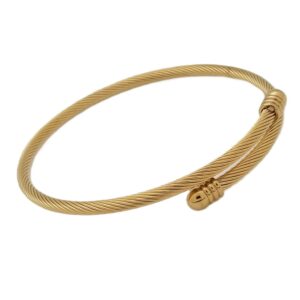 Stainless Gold with Gold Ends