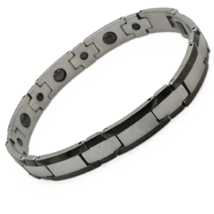 Tungsten Black and Silver Bracelet