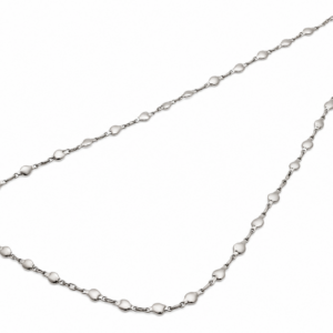 Heart Stainless Silver Heart Necklace - 20” Length
