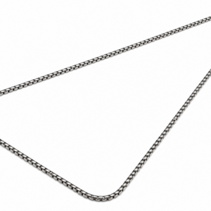 Box Stainless Silver Necklace – 20” Length